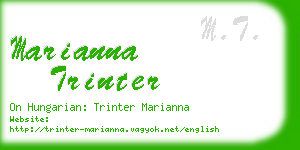 marianna trinter business card